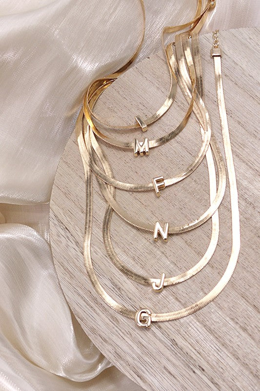 Gold Initial Necklace