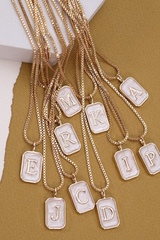 Pearly Initial Necklace