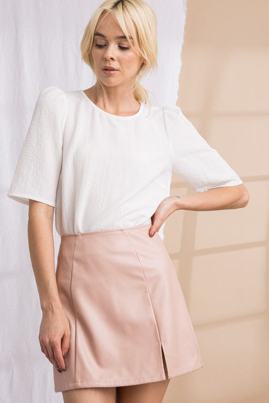 Marilyn Leather Skirt
