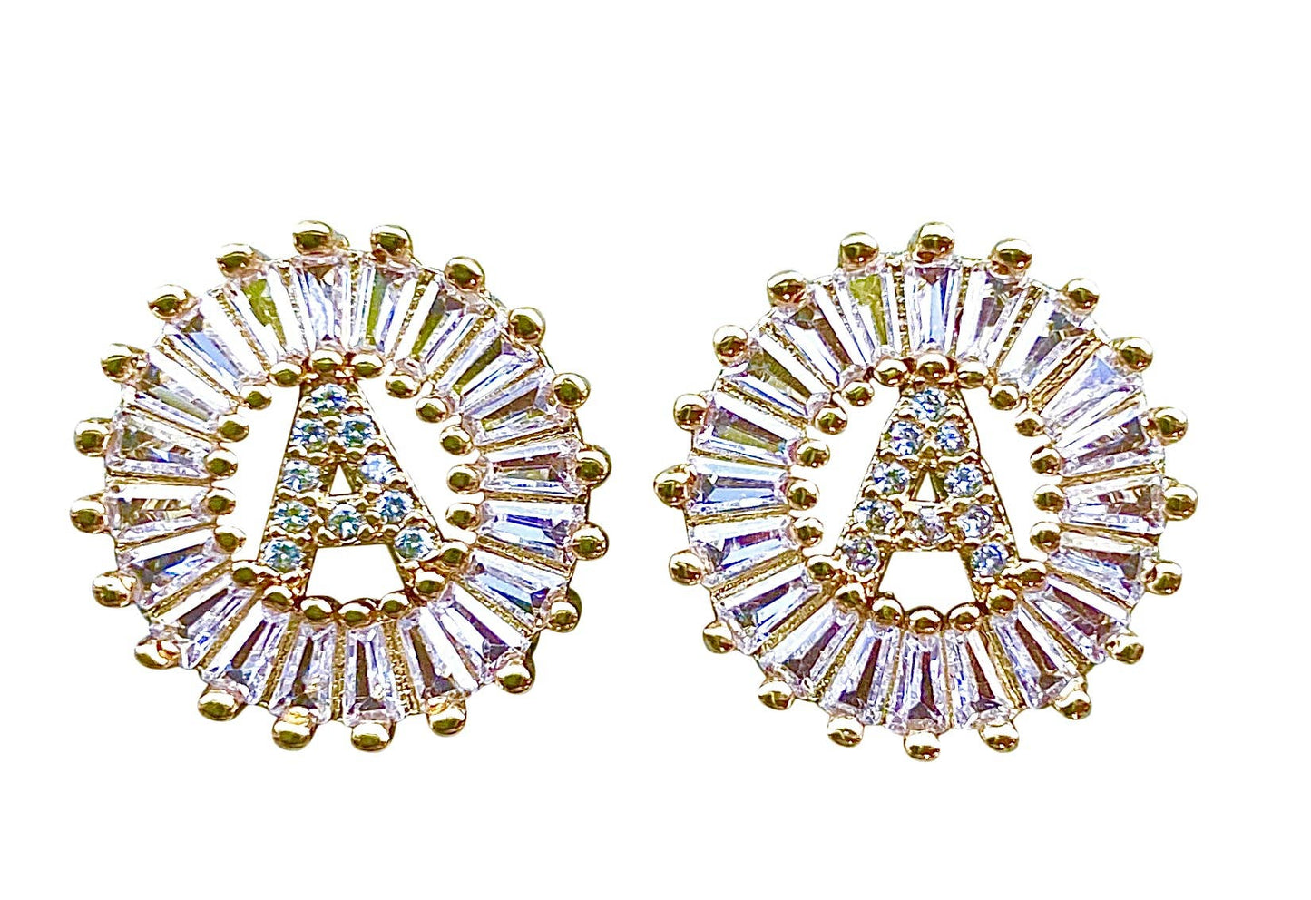Gemelli Jewelry - Circle Initial Stud