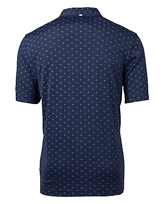 Cutter & Buck Virtue Eco Pique Tile Print Recycled Mens Polo