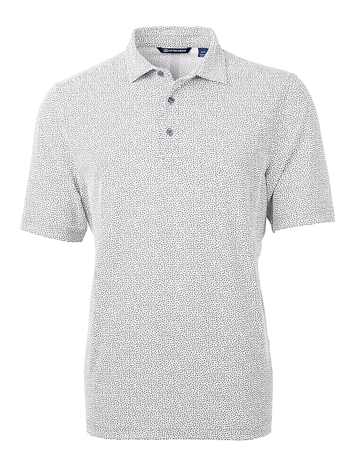 Cutter & Buck Virtue Eco Pique Botanical Print Recycled Mens Polo