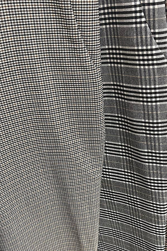Plaid Trousers w Elastic Band