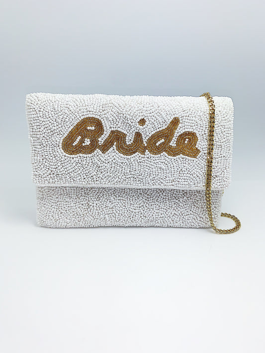 Bride Beaded Mini Clutch