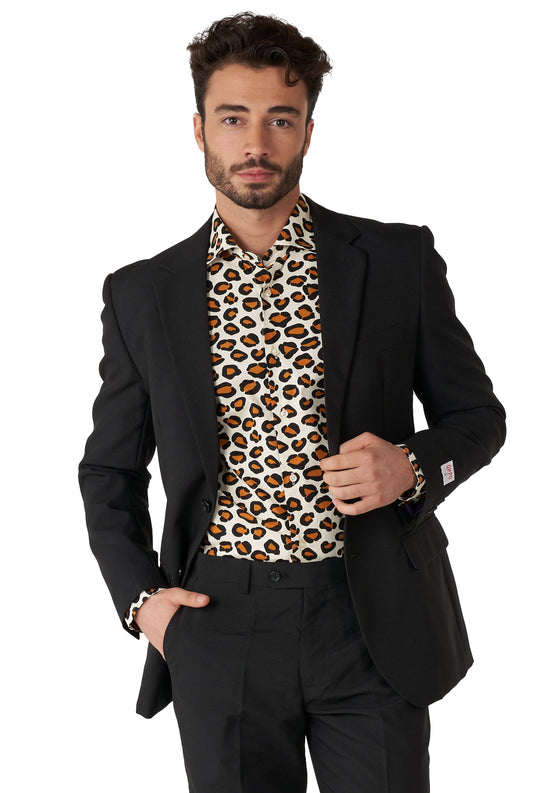 Men's Shirt Beige Party
